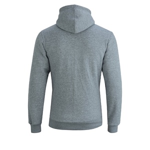 Sudadera con capucha de algodón de alta calidad para hombre de peso pesado con cremallera Lisa Precio al por mayor Logotipo personalizado Ropa de invierno transpirable Sudaderas con capucha - Product Image 4