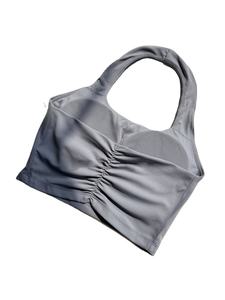 Camiseta Deportiva Corta para Mujer, Multicolor, con Volantes, Transpirable y Agradable al Tacto, para Yoga y Fitness, con Logotipo Frontal, para Usar por Dentro y por Fuera - Product Image 2