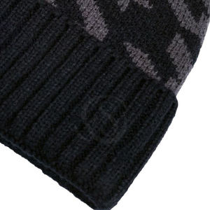 Vêtements de sport d'hiver personnalisés avec votre propre logo, 100% laine, impression numérique, noir gris épais, unisexe - Product Image 6