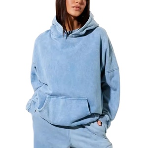 Ensemble 2 pièces délavé à l'acide pour femme, style streetwear uni, respirant, MADE BY HS 2026 - Product Image 2