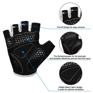 Ventilated Workout Gym <b>Gloves</b> with Built-In Wrist Wraps Full Palm Protection and Extra Grip for Sports & Weight Lifting <b>Gloves</b>. - Product Image 5