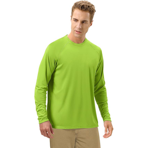 T-shirt de compression léger pour homme, anti-UV, à séchage rapide, manches longues, respirant, tissu extensible, coupe athlétique, durable - Product Image 2