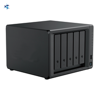 Serveur NAS de bureau 5 baies DS1525+ pour stockage réseau, serveur de sauvegarde de fichiers d'entreprise, gestion des données, RJ-45 10GbE, système professionnel