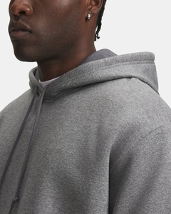 Sudadera con Capucha Gris para Hombre 2026, Corte Regular, Felpa Francesa, 100% Algodón, Color Sólido, Informal, para Otoño, Transpirable, Digital - Product Image 6
