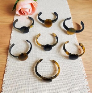 Brazaletes de Cuerno de Búfalo Natural, Joyería Artesanal de Cuerno de Búfalo - Product Image 3