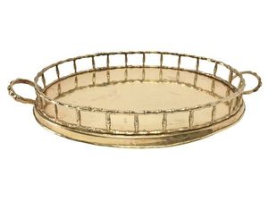 Metal Rectangle Decorative Tray Modern Design Horizontal Floral Checkered Pattern Birthday Diwali Wedding Ramadan Baptism - Product Image 5