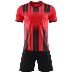 Maillots de football personnalisés en polyester respirant pour hommes, ensembles d'uniformes de football, vêtements de football, ensembles de maillots de football, ensembles complets - Product Image 2