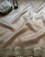 À la mode classique lourd doux Organza séquence dentelle travail Saree dernière conception indienne pour les filles de fête fait doux soie Net tissu vente