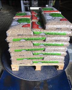 Granulés de bois écologiques, sac de 15 kg, pour système de chauffage, forme bâton, haute densité, briquettes de combustible, granulés naturels - Product Image 1