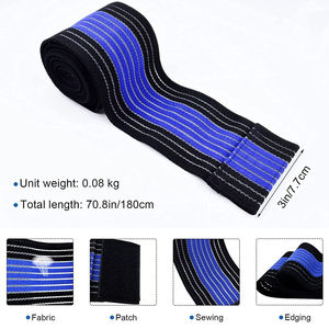 Bandes de compression pour genoux à haute élasticité, prix de gros, accessoires de sport pour la salle de sport, fabrication directe en usine, pour la musculation - Product Image 2