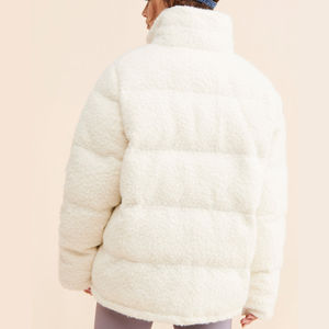 Veste en sherpa tendance et confortable pour femmes, respirante, légère, rembourrée de coton, en nylon, haute qualité 2026 - Product Image 4