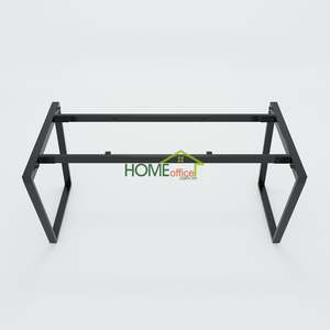 Contemporary <b>Office</b> Furniture Trapeze Concept Meeting <b>Table</b> 160x80 Wood & Metal for Hotels & Conferences - Product Image 4
