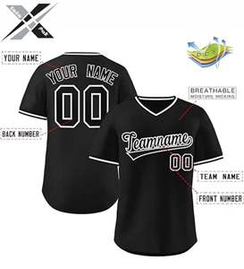 Maillot de baseball professionnel équipe porter prix de vente en gros qualité personnalisé votre propre conception et logo tissu confortable - Product Image 2