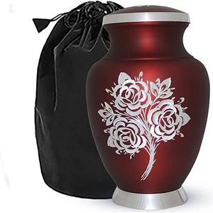 Urna funeraria de cremación de Metal para cenizas, urna grande para cenizas de hombres y mujeres adultos - Product Image 6