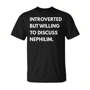 Camiseta Introverted Nephilim, producto promocional premium para quienes disfrutan discutiendo sobre lo inusual - Product Image 2