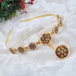 เครื่องประดับแฟชั่นที่คาดผมทำด้วยมือสุดอินเทรนด์สำหรับผู้หญิงเจ้าสาวงานแต่งงานงานปาร์ตี้เทศกาลออกแบบชาติพันธุ์ - Product Image 1