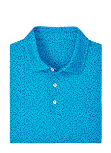 High Quality Custom Men's Vintage Printed for Polo Shirt Performance Short Sleeve Casual Style Breathable Knitted <b>Fabric</b>-Direct - Product Image 2