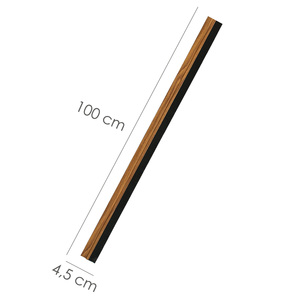 Guarnizione per porta in PVC Rovere con spazzola 1 metro - Product Image 2