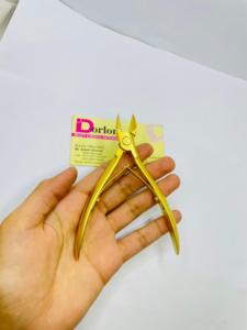 Matte Gold Plated Heavy Duty <b>Nail</b> <b>Clippers</b> Private Custom Label Chiropody Podiatry Best <b>Toe</b> <b>Nail</b> Cutter <b>for</b> <b>Thick</b> <b>Nails</b> Fingers - Product Image 2