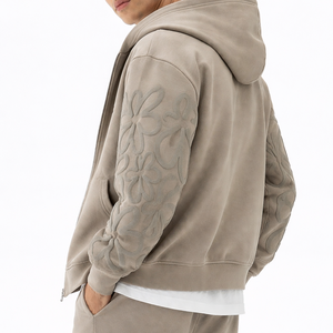 Sudaderas con Capucha Extra Grandes Personalizadas para Hombre con Diseño de Estampado en Relieve, Logotipo Personalizado, Sudaderas de Forro Polar Estilo Urbano, Venta al Por Mayor OEM - Product Image 5