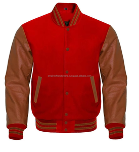 Chaqueta Varsity de Invierno para Hombre, de Alta Calidad, Personalizada, Casual, Bordada, con un Solo Botón, Recubierta de Cuero y Lana, Marca EMPIRE TREND WEARS - Product Image 2