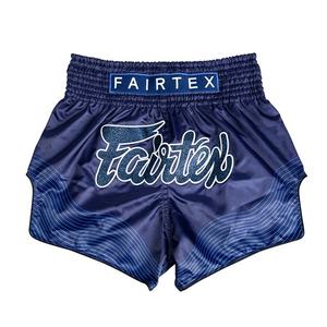 Pantalones Cortos de Boxeo Muay Thai Fairtex de Alta Calidad, Superventas, Color Azul, Transpirables, con Banda Elástica, para MMA - Product Image 2