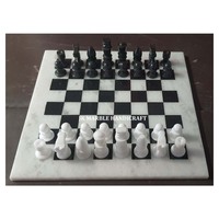 Fournisseur indien de jeu d'échecs en marbre blanc Jeu d'échecs en marbre carré de luxe personnalisé et à chaud Jeu de backgammon de société de jeux
