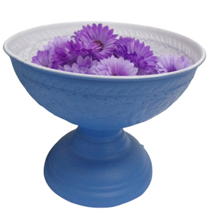 Vaisselle en métal rond bol de service couleur rose saladiers pour cuisine vaisselle personnalisé à la main en vrac - Product Image 2