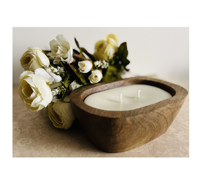 Mango Wood Dough <b>Candle</b> Bowl Eco Friendly And <b>Dinner</b> Table Farmhouse Decor Dough Bowl Tabletop Decorative Bowls - Product Image 1