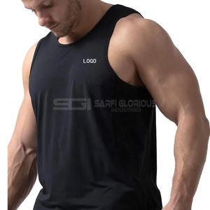Camiseta sin mangas para hombre, combinación de blanco y negro, para gimnasio, entrenamiento, fitness, transpirable, de algodón y spandex, venta al por mayor de fábrica - Product Image 4