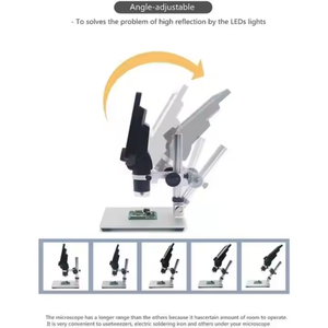 Microscopio electrónico <span class=keywords><strong>Digital</strong></span> <span class=keywords><strong>G1200</strong></span> de 12MP con pantalla LCD de 7 pulgadas, Zoom de 1200x para reparación de placa base PCB, incluye batería de enchufe de EE. UU. - Product Image 3