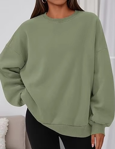 เสื้อกันหนาวลำลองสตรีทแวร์โชว์ไหล่ด้านหน้าของผู้หญิงเสื้อฮู้ดผ้าถักเป็นมิตรต่อสิ่งแวดล้อมระบายอากาศได้ดี - Product Image 6