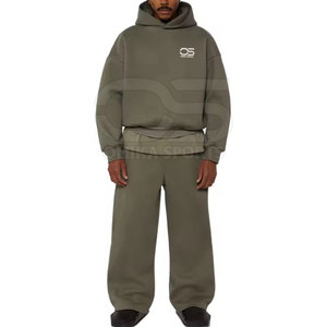 Survêtement surdimensionné en tissu doux pour hommes, ensemble surdimensionné pour hommes de style quotidien décontracté - Product Image 4