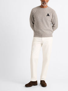 Pull à col rond personnalisé de haute qualité, fin, respirant, pour homme, coupe décontractée, couleur unie, tricoté - Product Image 2