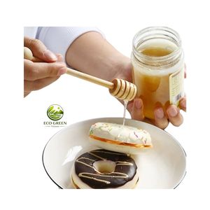Palitos de madera premium para miel al por mayor, mini varitas de madera para mezclar miel, cucharas para dispensar miel de tarro, para regalos de boda - Product Image 4