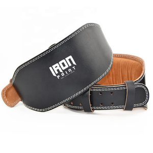 เข็มขัดยกน้ำหนักหนังแท้ IRON PUNCH INDUSTRIES ปรับได้ ไม่ลื่น รองรับเอว สำหรับการฝึกความแข็งแรง แบบยูนิเซ็กซ์ ปิดด้วยหัวเข็มขัด - Product Image 5