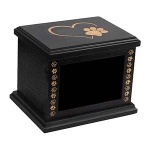 Urnas de cremación de madera hechas a mano de estilo americano de alta calidad para cenizas de gatos y perros, urnas funerarias al por mayor para mascotas - Product Image 4