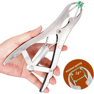 German Stainless Steel Livestock Castration Bander Rubber <b>Rings</b> Balloon Pliers Dog Goats Sheep Calves Small Farm Pet Operation - Product Image 6
