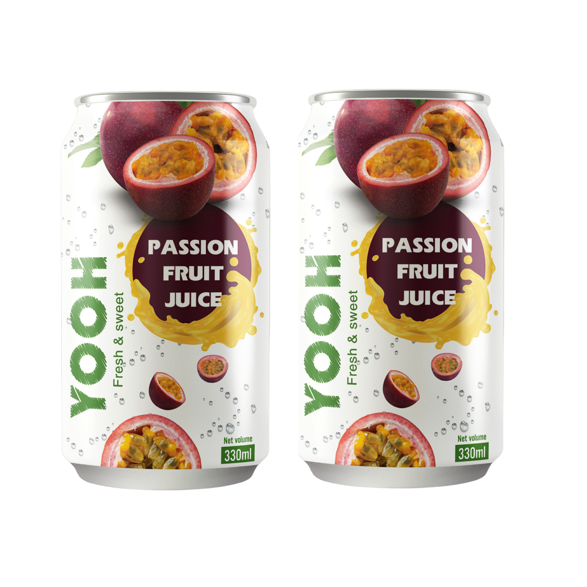 Оптовая продажа, 2023 здоровый сок YOOH/OEM, фирменный бренд, свежий Сок маракуйи, консервированный 330 мл, высокое качество
