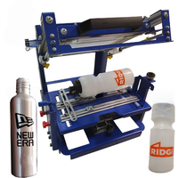 Nouvelle machine de sérigraphie manuelle pour objets courbes, logos multicolores sur gobelets et bouteilles en plastique, 1 station