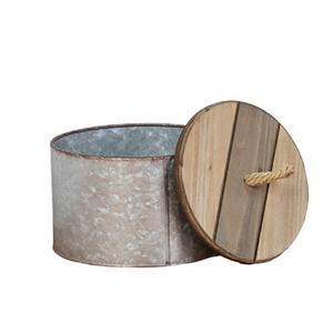 Metal Galvanized <b>Storage</b> Container Set of 3 White Color With Diamond Knob Kitchen <b>Storage</b> Organization Container and <b>Boxes</b> - Product Image 2