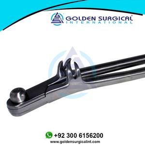 เครื่องถอนฟันม้าแบบ 4 ง่าม พร้อมแกนกลางในตัว - คีมถอนฟันม้าสแตนเลสโค้ง - Product Image 5