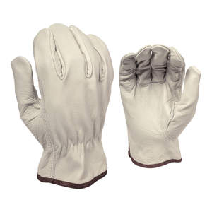 Gants de travail en cuir de chèvre de qualité supérieure, grain de cuir de chèvre souple de qualité A, pour la conduite, la construction, l'industrie, usage général - Product Image 5