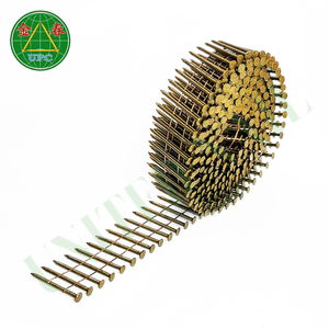 1-1/4 "x 0.083 clous en bobine à tige lisse revêtement jaune pour pistolet à clous pneumatique pour la fabrication de palettes, usine directe du Vietnam - Product Image 1