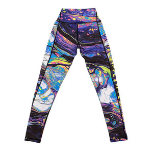 Custom women fitness <b>leggings</b> with logo breathable stretch fabric OEM design ideal for promotions gifting and bulk sales - Product Image 2