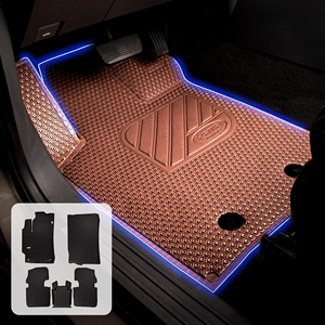 Tapis de sol imperméables en PVC de 5 mm d'épaisseur, ensemble complet de 3 pièces, marque KATA VINA, pour berline 2 rangées, fabriqués à Hanoï - Product Image 1