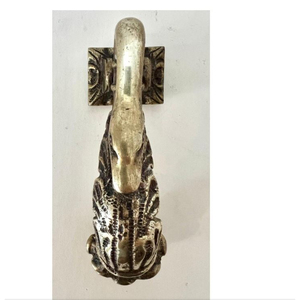 Aldaba de puerta de latón mariposa Vintage fundido sólido Tire de timbre sombra antigua hogar exterior decorativo suministro de puerta delantera - Product Image 4