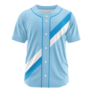 ชุดเบสบอลพิมพ์ลายตามสั่ง ชุดกีฬาทีม 100% โพลีเอสเตอร์ แห้งเร็ว คอวี สินค้ามาใหม่ - Product Image 2