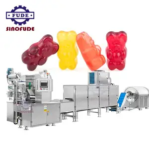 Sistema de control inteligente Máquina automática para hacer gomas Línea de producción de gomitas de gelatina