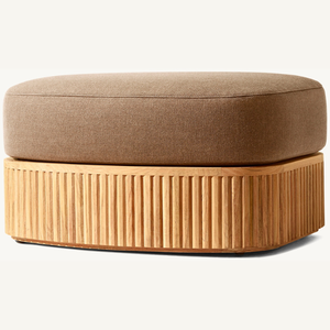 Sofá otomano hecho de madera de teca con espuma suave y cómoda para usar en la sala de estar de la casa que es duradero - Product Image 1